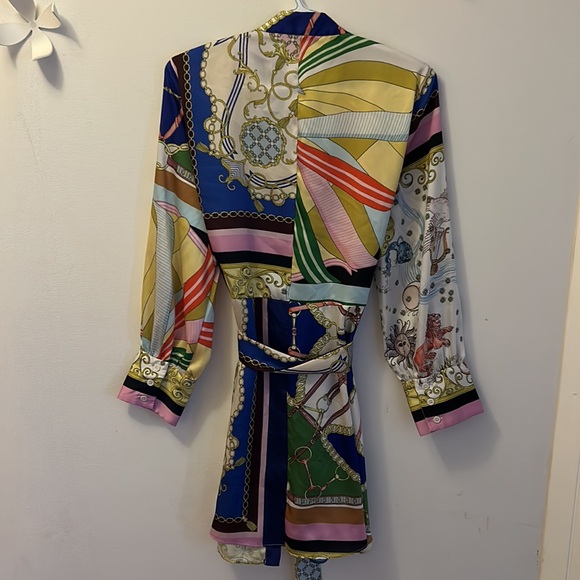 Multicolor Chain Print Dress - Picture 4 of 4